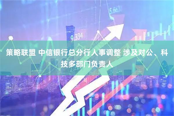 策略联盟 中信银行总分行人事调整 涉及对公、科技多部门负责人